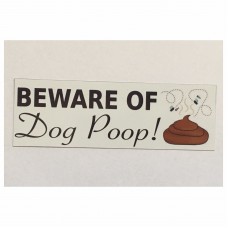 Beware Of Dog Poop Poo Sign Rustic Wall Plaque or Hanging Backyard Dogs Pet Yard   292133009817